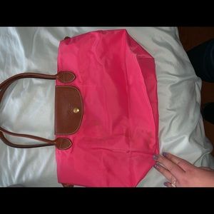 Pink longchamp tote